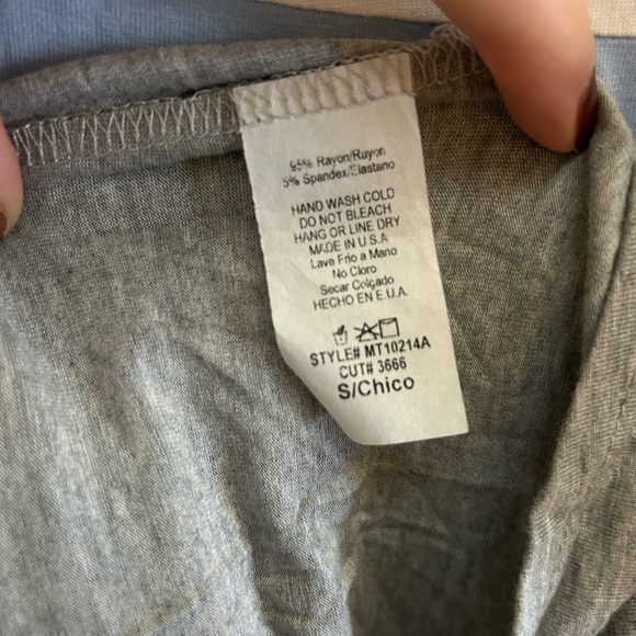 Mai Soli Long Sleeve Solid & Striped Top - Picture 4 of 4